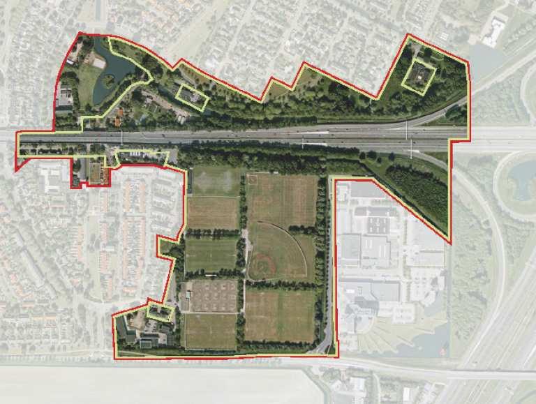 4.2.2 Toekomstige structuur Schuilhoeve Voor het deelgebied Schuilhoeve is in 2013 het Definitief Stedenbouwkundig Ontwerp (DSO) opgesteld.