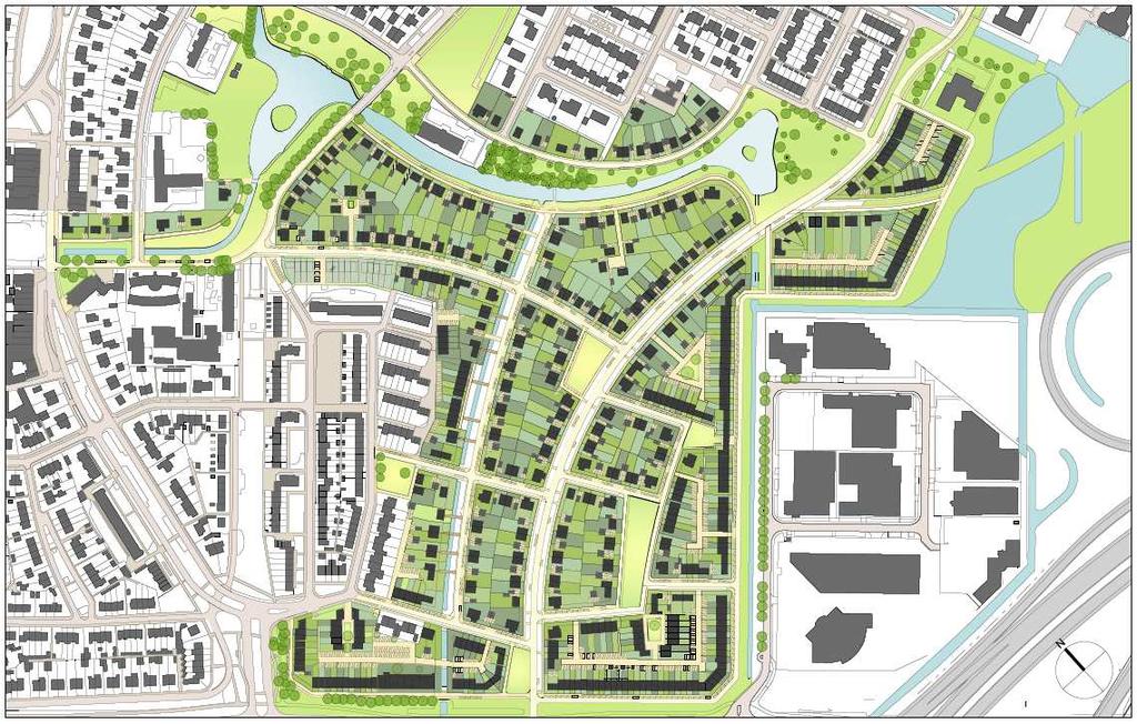 Waterstructuur De waterstructuur voor Schuilhoeve wordt gekarakteriseerd door een waterpartij door het gehele deelgebied.