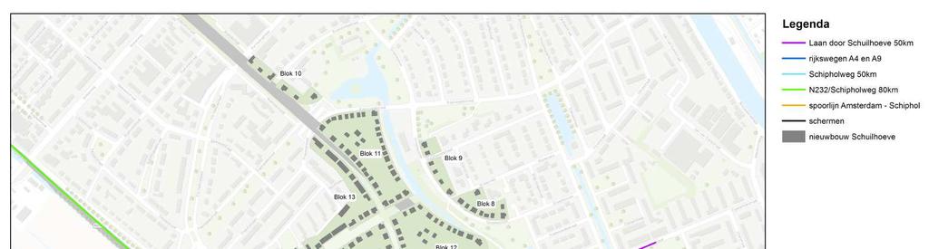 rapport Nieuwbouw Schuilhoeve te Badhoevedorp. Akoestisch onderzoek weg- en railverkeerslawaai (Royal HaskoningDHV, 2016) dat als bijlage bij dit plan is gevoegd.