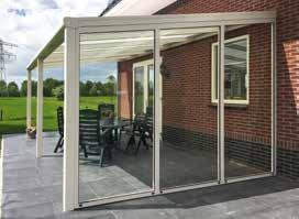 hoogte 2600 mm Uitvoering 2-delig of 4-delig Vulling Glas 8 mm gelaagd Type: