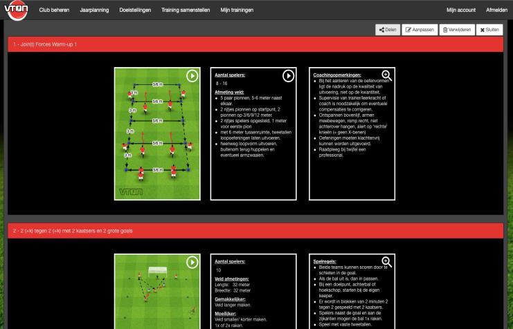 3.4 Trainingen delen (voor Level 3 Trainers) Het is mogelijk om