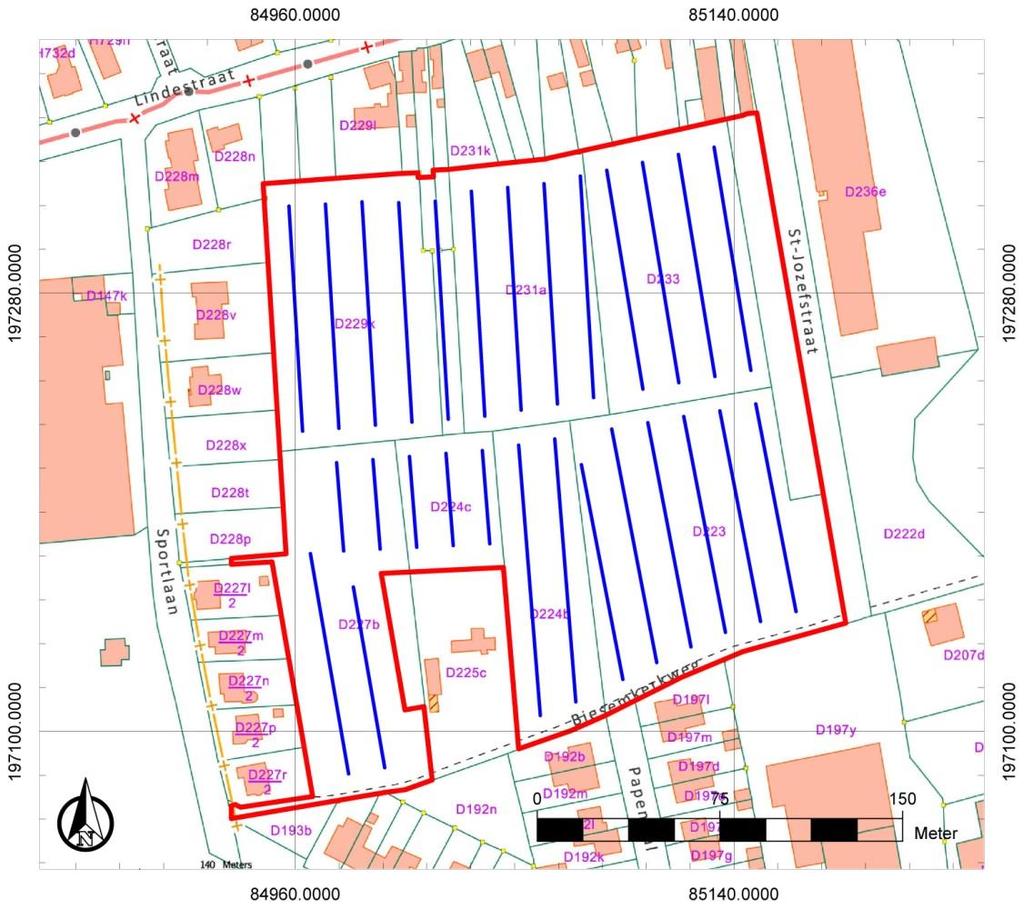 Onderzoekstechnieken De geplande bodemingrepen hebben een gemiddelde diepte van 50 tot 80 cm. Plaatselijk kunnen woningen onderkelderd worden, wat een diepere verstoring van het bodemarchief betekent.