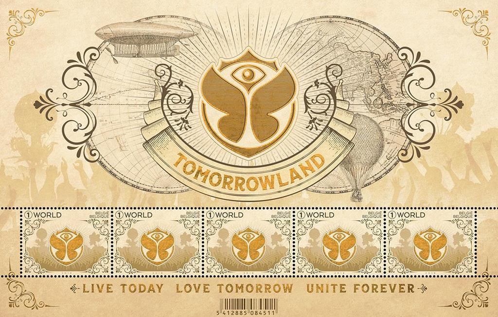 Postzegelnieuws Nieuwe uitgiftes België op 11 juni 2018 8/ Tomorrowland Ons land herbergt ook heel wat topfestivals.