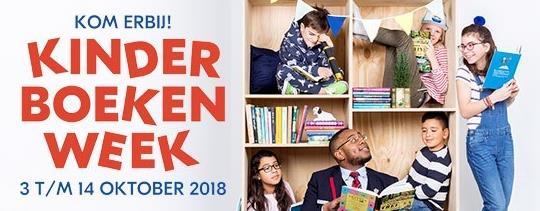 Kinderboekenweek Opening door groep 6/7 tijdens de podiumochtend Het thema van de Kinderboekenweek van 2018 is Vriendschap en het motto is Kom erbij!