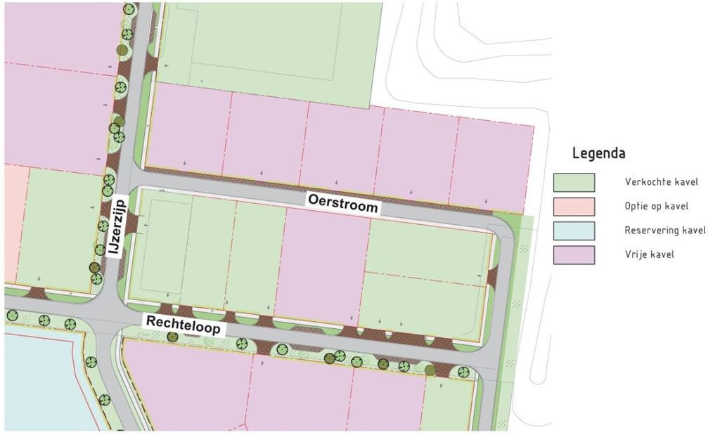 Smartpark Gemert te verkavelen. Door deze verkaveling (zie onderstaande tekening), en de aanleg van een nieuwe ontsluitingsweg (Oerstroom), ontstaan er 5 kavels die aansluiten op de marktvraag.
