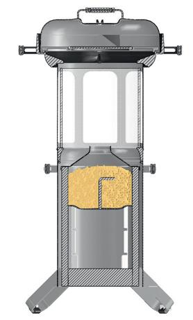 9 kg roestvrijstaal Brandduur ca.