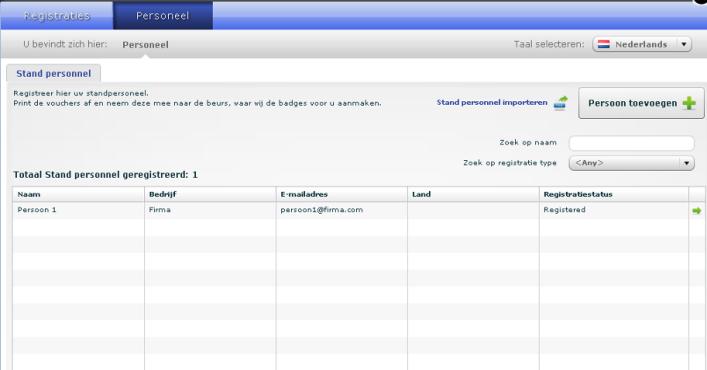 Figuur 6 Figuur 7 2. Opladen via excel Klik op Standpersoneel importeren en daarna op Downloaden. Bewaar het Excelbestand op uw computer.