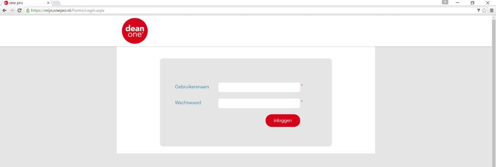 3 Aan de slag met uw dean onepro portal Nu kunt u uw dean onepro portal inrichten. In de volgende onderdelen worden de instellingen van de verschillende mogelijkheden stap voor stap uiteen gezet.