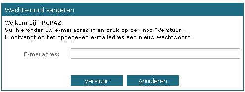 Door op Tab te drukken of door op het volgende invoerveld te klikken wordt het ingevoerde e-mailadres vastgelegd.