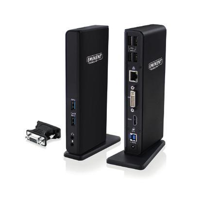 EMINENT DOCKING STATION - EM1500 Dual Display Docking Station USB 3.1 Gen1 (USB 3.