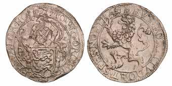Duit afslag in zilver Utrecht Stad 1741 / 1739. Zeer Fraai / Prachtig. CNM 2.44.21. 50,- 824.