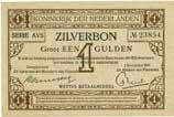 Nederland. 1 gulden. Zilverbon. Type 1914. - Fraai. (Alm. 01-1c.