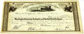 1851 VF 15 1850 Oil Creek & Alleghenny River Rail Way Company, aandeel 1872 VF 15 1851 Old Colony Railroad Company, aandeel 1879 VF 15 1852 The Peoples Railway Company,