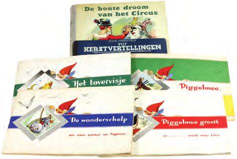 Nelle), De Bonte droom van het circus en Vijf Kerstvertellingen (Stijn Streuvels, 1e druk, Desclée de Brouwer 1934) - 6 boekjes totaal 50 704 Lot met 7 oude plaatjesalbums wo.