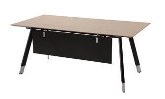 Prijzen vanaf: 489, Recht bureau Formaat 1x90cm. Inclusief zichtschot. Hoogte 75 cm. Bestelnr.