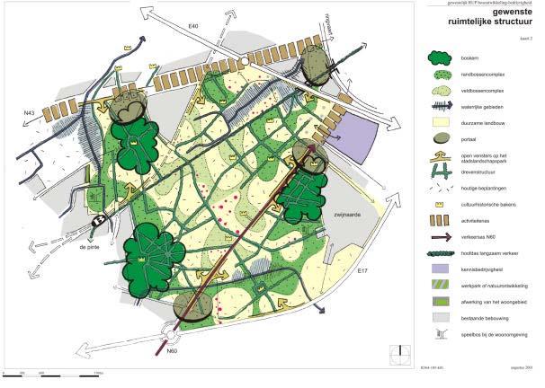 6.3.1 Structuurschets Wetenschapspark Binnen de multifunctionaliteit van de groenpool Parkbos wordt een aanvullende economische rol opgenomen door de ontwikkeling van hoogwaardige kennisbedrijvigheid