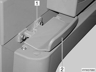 151 Vergrendeling van de koelkastdeur/vriesvakdeur (Dometic 7-serie met apart vriesvak) Afb.