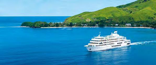 Cruises Mamanuca & Yasawa Island Cruise Individueel Cruise Ontdek Fiji aan boord van de MV Reef Endeavour, een klein schip met maximum 140 passagiers.