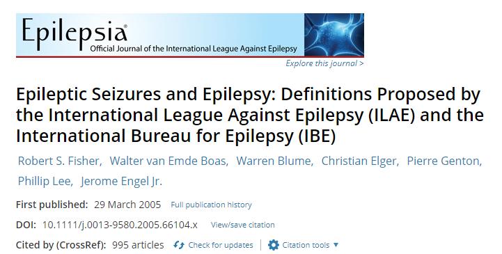 Epilepsy is a disorder of the brain characterized by an enduring predisposition to generate epileptic seizures, and by the neurobiologic,