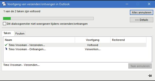 Outlook 2016 Bericht niet verzenden Wt doe je ls je een bericht liever toch niet wilt verzenden? Ben je nog bezig het bericht te mken? Sluit het berichtenvenster (Groet).