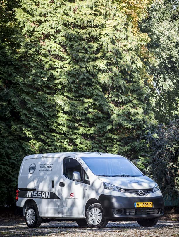 Dealer: BOCHAne Afgevaardigde tijdens testdag: GEERT KOning Florian van de Starre: Ik heb een redelijk goede indruk gekregen van de Nissan NV200.