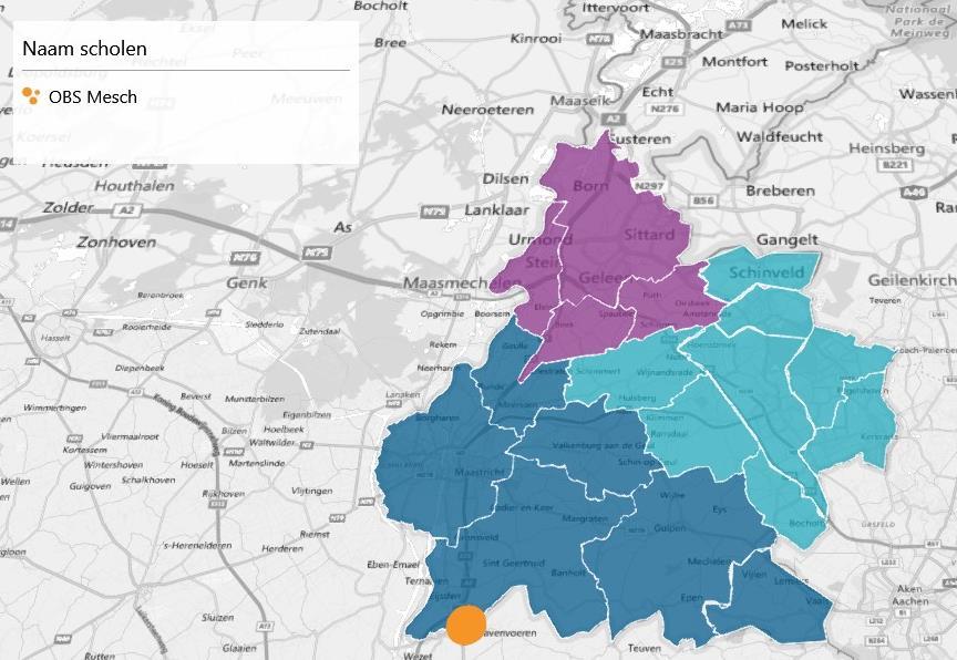 Gemeente Eijsden-Margraten 43 Algemeen bijzonder Antroposofisch Islamitisch Openbaar Protestants- Christelijk Rooms-Katholiek Samenwerking Beek Brunssum Eijsden-Margraten Gulpen-Wittem Heerlen