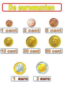 Daarnaast leren wij welke euromunten er zijn en op welke manier wij verschillende bedragen onder de 10 euro
