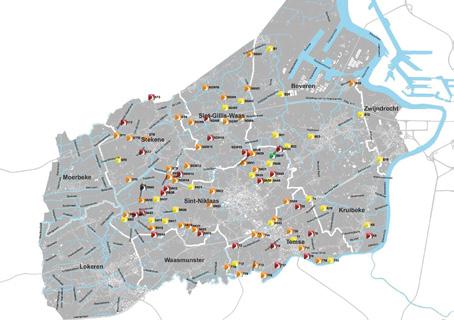 Waterkwaliteitskaart 2.8.5 Waterkwaliteitskaart Op vraag van de gemeenten is Interwaas in 1994 gestart met het opzetten van een tweejaarlijkse meetcampagne van de kwaliteit van kleinere watersystemen.