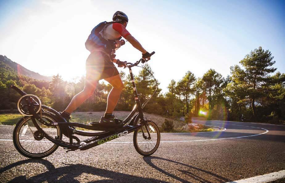 Ontdek het plezier, comfort en de pure sensatie van een elliptische fiets.