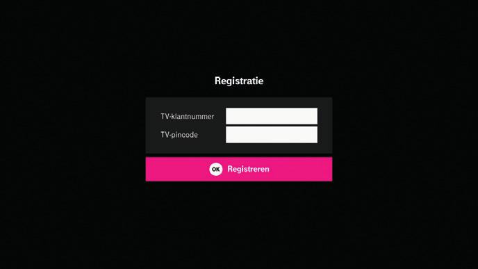 Interactieve TV installeren Nu je Interactieve TV Box en je TV zijn aangesloten, kun je de televisiedienst installeren. Hiervoor heb je je TV-klantnummer en TV-pincode nodig.