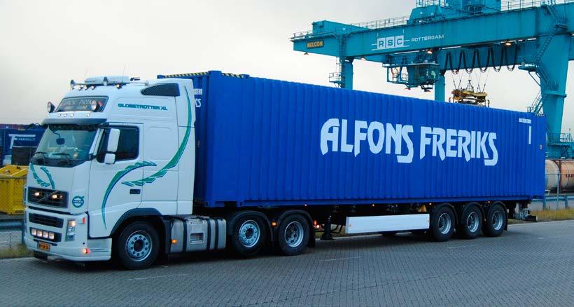 Alfons Freriks Logistics Veenwouden Regisseur in totaaltransport ALL AROUND EUROPE Dynamisch in denken, innovatief in ondernemen!