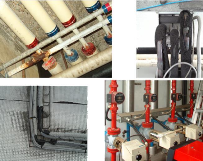 Parameters verzameling detail > 100kW 17 Energetisch beheer met betrekking tot de isolatie 18 Energieverliezen door Ongeïsoleerde leidingen Kranen in de stookplaats Circulatoren Distributiesysteem