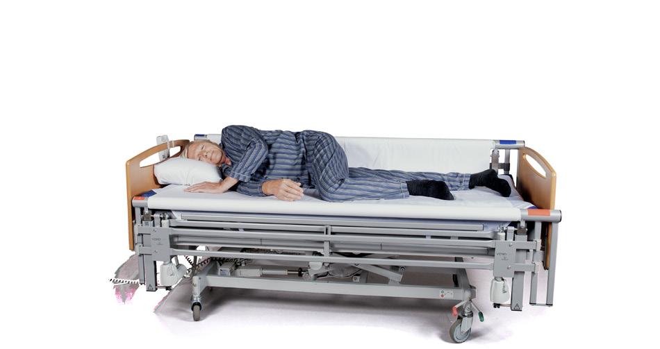 BED VEREISTEN VENDLET is ontworpen voor installatie op zorg- en ziekenhuisbedden die zijn goedgekeurd volgens EN 1970, EN 60601-2-38 of EN 60601-2-52.