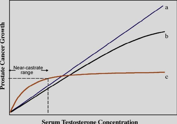 Prostaat Het saturatie model Het effect van exogeneen testosteron(t) op de T- spiegels in