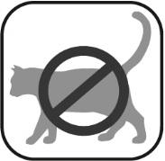 Niet gebruiken bij katten.