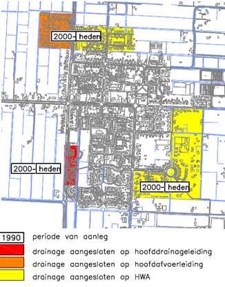 stelsel aangesloten. De werking van het drainagestelsel is niet duidelijk. Uit de bewonersenquête volgt dat ook in de Zandwijkstraat en de Zuideropgaande in 211 een drainage is aangelegd.