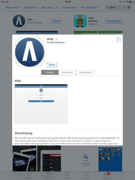 Werkbeschrijving van onze app: APM De Flexleidster App is eenvoudig te downloaden in zowel de Play Store als de App store. Voor Windows Phone is er geen app beschikbaar.