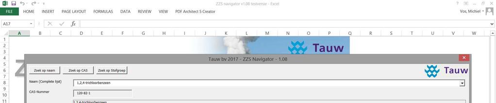 Figuur 2.3 toont een voorbeeld van informatie per type ZZS stof(groep) Figuur 2.3 Voorkomen ZZS in branche op basis van ZZS 2.