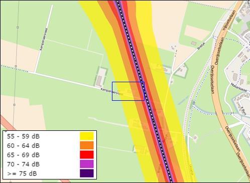 productie op vaste referentiepunten langs hoofdspoorwegen zien. De maximale geluidproductie op een referentiepunt is het geluidproductieplafond.