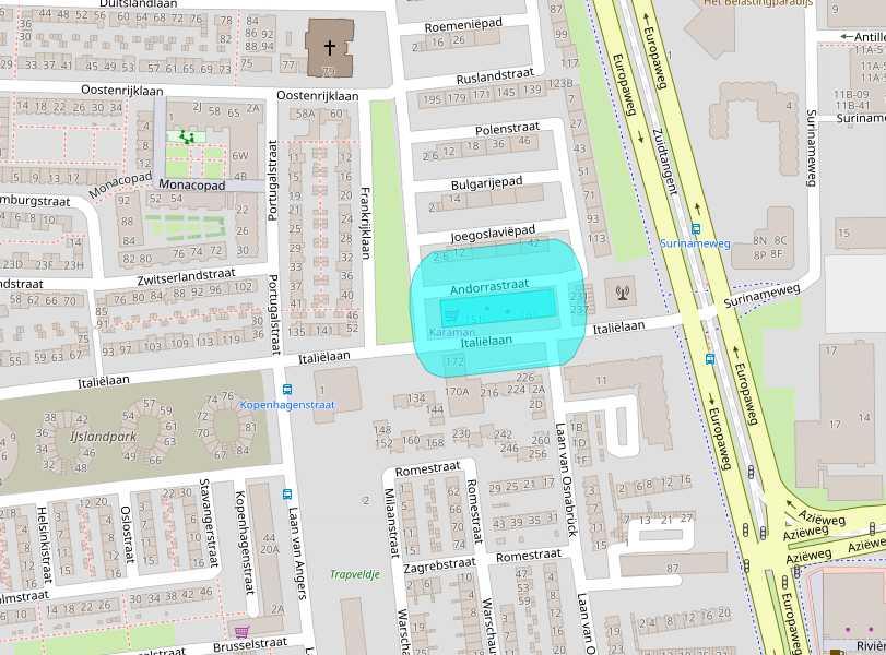 Frankrijklaan Omgevingsrapportage kadastraal perceel HLM02Q