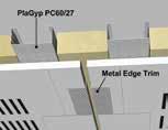 De zichtzijde van de platen is ongeschilderd. De achterzijde is bekleed met een wit akoestisch vlies. De Gyptone BIG-platen met modulaire perforatiezones beschikken over een 4xABA-kantvorm.