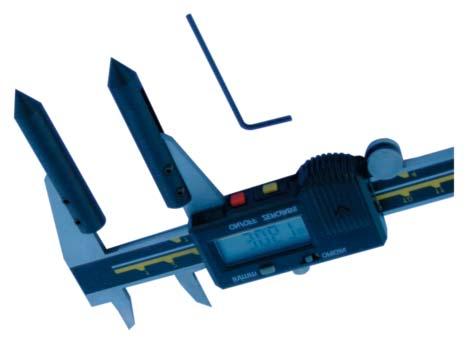 meetsift Ø 9mm, 60-1 paar cylindrische meetstift Ø 1,5x9mm - 1 meetkrachtsysteem - 1 zeskantsleutel Tasters van schuifmaat conisch v 150 / 200 Conische tasters voor 150 en 200mm voor het meten van