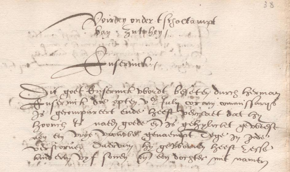 "Visitatieboeck de anno 1557". Verbaal der commissarissen, (gelijktijdig afschrift) 1 deel N.B. Fol. 1-9 bevatten afschriften van: 1.