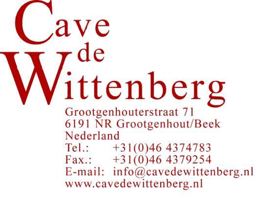 30-jarig jubileum! mobiel: +31(0)655137113 Proeverijen: 9-10(vol)-11nov, 23-24-25 nov Inschrijven op www.cdw88.