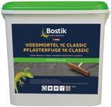 VOEGMORTEL 1C CLASSIC Een gebruiksklare 1-component drainerende voegmortel voor het waterdoorlaatbaar voegen van diverse soorten bestratingen.