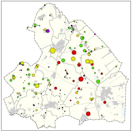 3: Geografische verdeling capaciteit (aantal