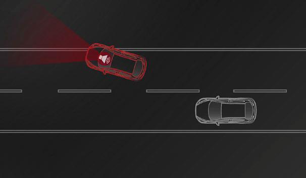 Van binnen is de Mazda MX-5 standaard uitgerust met voor- en zijairbags. ADAPTIEVE BOCHTENVERLICHTING* Adaptieve bochtenverlichting verbetert het zicht in het donker.