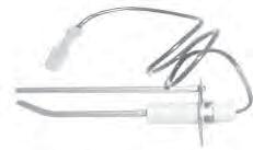 Figuur 16a Ontstekingselektrode met vonkbrug Figuur 16b Vlamvoeler Aandacht : Raak ontstekingskabel en -elektrode niet aan wanneer ze onder spanning staan.