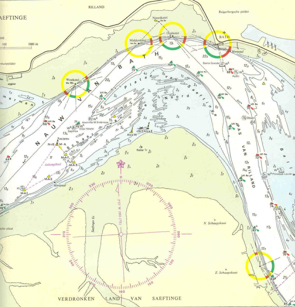 De belangrijkste, het hoofdvaarwater, is geschikt voor grote zeeschepen.