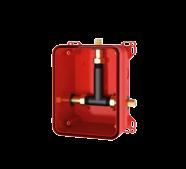 Voor montage van afvoerbochten of voor opbouwmontage met doucheleiding - Safe-Touch-behuizing met beveiliging tegen verbranding - Keramisch patroon met thermostatische beveiliging tegen verbranding -